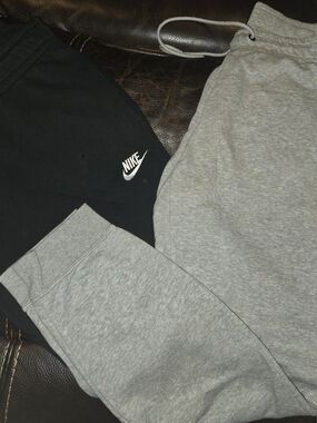 Nike Womens Two Pair  Black & Gray Jogger Pants